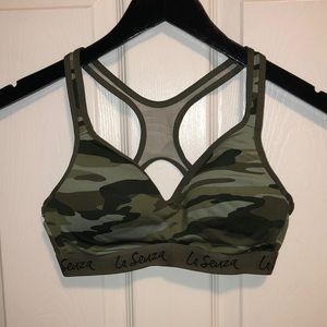 La Senza Camo Padded Sports Bra